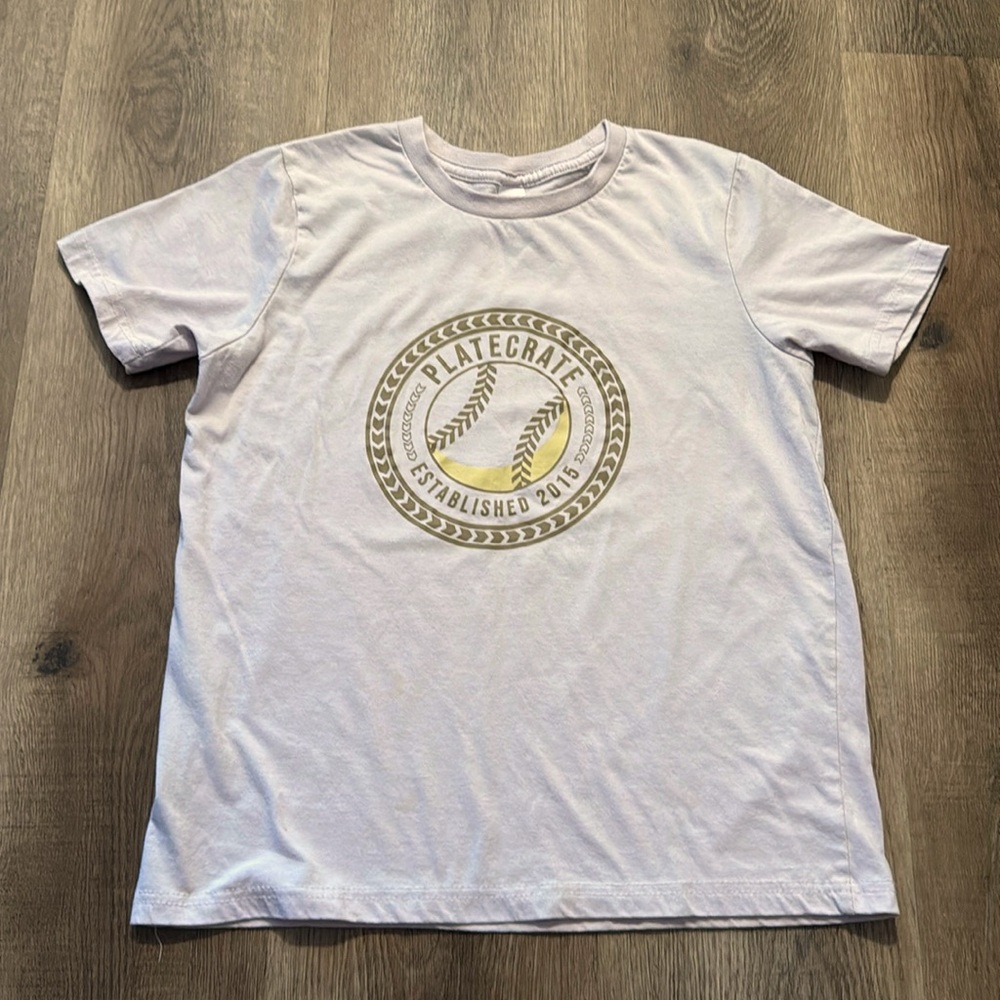 Plate Crate Girls Softball T-Shirt Size Youth Large
